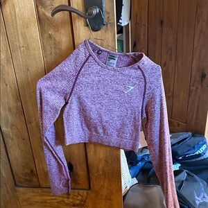 Gymshark Purple Long Sleeve Crop Top